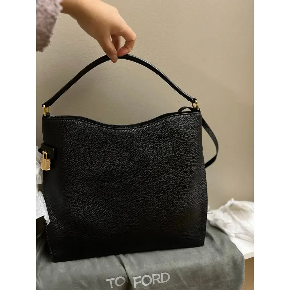 TOM FORD Small Alix Leather Hobo Bag